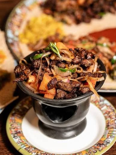 Derek Tibs at AXUM Restaurant Leeds