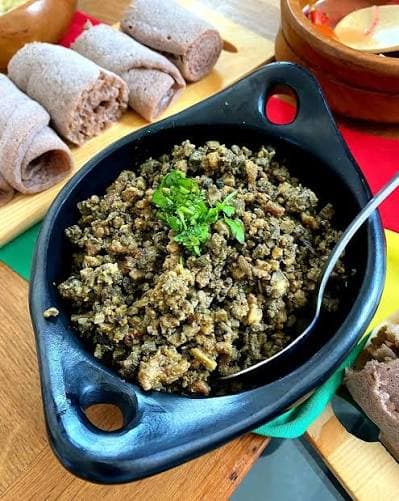 Dulet Kitfo at AXUM Restaurant Leeds