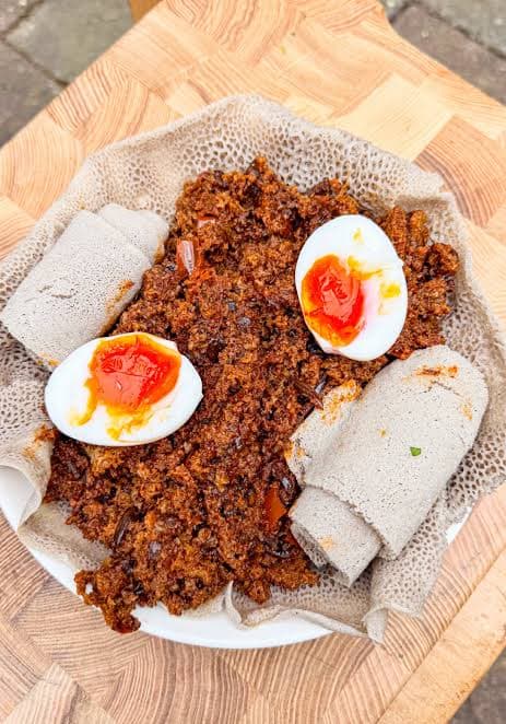 Injera Fitfit at AXUM Restaurant Leeds