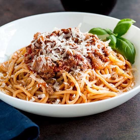 Spaghetti Bolognese at AXUM Restaurant Leeds